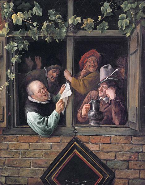 Jan Steen Rhetoricians at a Window oil painting image